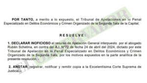Cámara ratifica competencia del juez Rodrigo Estigarribia en causa a Hugo Javier  