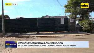 Video: vecinos exigen frenar construcción de surtidor que estará ubicado a lado de un hospital  - ABC Noticias - ABC Color