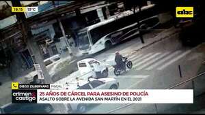 Video: condenan a 25 años de cárcel para el asesino de un policía  - Crimen y castigo - ABC Color
