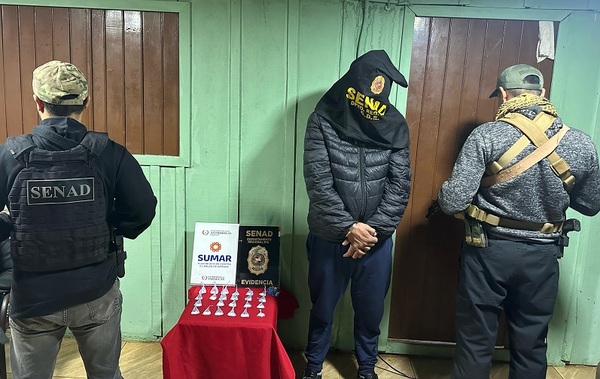 SENAD capturó a distribuidor de cocaína en Ciudad del Este