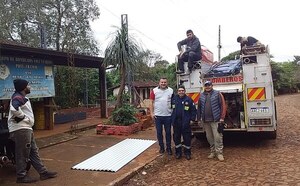 Bomberos de Franco siguen recibiendo donaciones para construcción de tinglado