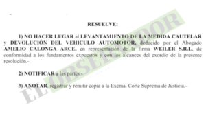 Rechazan intento de empresa de recuperar camioneta vendida a supuesto narco 