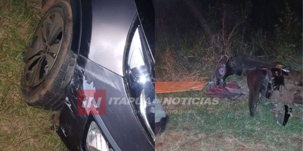 MOTOCICLISTA RESULTÓ HERIDO TRAS COLISIÓN EN LA PAZ - Itapúa Noticias