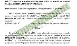 Acusan ante el JEM a jueza de Paz de controvertido caso de censura al empresario Christian Chena