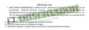 Confirman embargo ejecutivo sobre bienes adquiridos por Wilfrido Cáceres y esposa