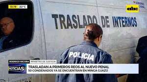 Minga Guazú: trasladan a primeros reos en nuevo penal  - ABC Noticias - ABC Color