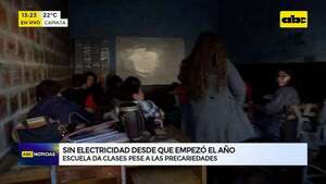 Educación a oscuras: escuela sin electricidad tras cortocircuito   - ABC Noticias - ABC Color