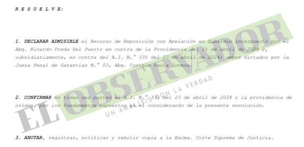 Caso Zapag: Tribunal allana camino de audiencia preliminar para sobreseimiento de Marcello Fretes