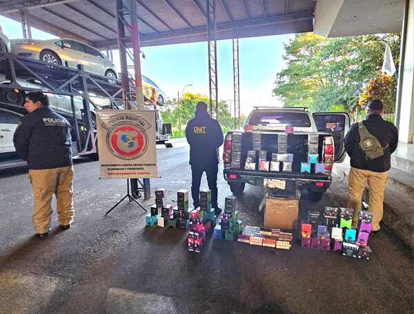 INCAUTARON CARGAMENTO DE VAPEADORES EN MAYOR OTAÑO - Itapúa Noticias