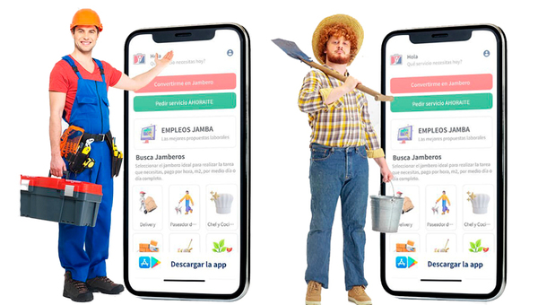 Jamba: la app paraguaya para ofrecer y contratar servicios (más de 500 usuarios y 60 rubros)