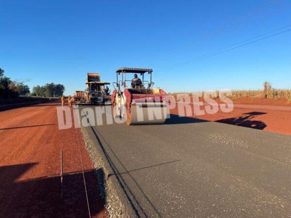 La nueva ruta asfaltada hacia Puerto Indio avanza sin contratiempos, en Alto Paraná – Diario TNPRESS
