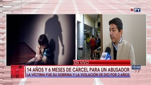 Dictan 14 años de cárcel para hombre que abusó de su sobrina - Noticias Paraguay