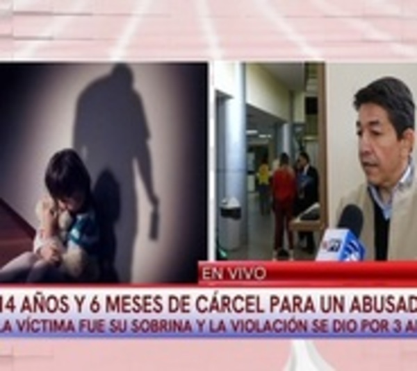 Dictan 14 años de cárcel para hombre que abusó de su sobrina - Paraguay.com