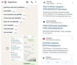 Gian Cristhian Gasparin o caloteiro do pix