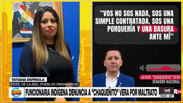 Funcionaria indígena maltratada por "Chaqueñito" accionará contra el senador - Megacadena - Diario Digital