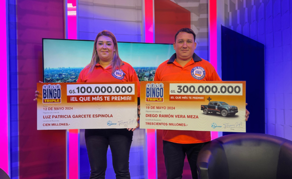 EL TELEBINGO TRIPLE TIENE DOS NUEVOS MILLONARIOS - Noticias Paraguay