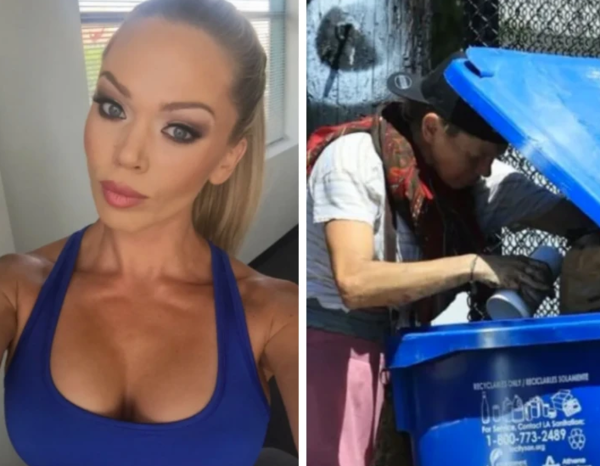 ¡Ma’ena! Ayer una famosa modelo, hoy se rebusca en la basura para comer