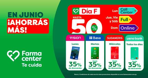 Diario HOY | En junio, las mejores promos están en Farmacenter