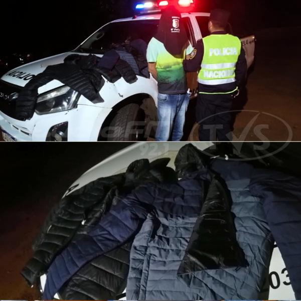 APREHENDEN A UN HOMBRE Y RECUPERAN CAMPERAS DENUNCIADOS COMO HURTADOS - TVS