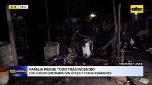 Luque: Familia pierde todo tras incendio de vivienda   - ABC Noticias - ABC Color