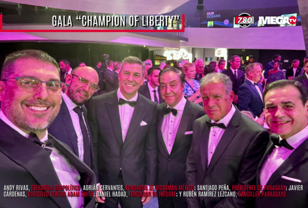 Distinguieron al presidente Santiago Peña en Estados Unidos en la gala "Champion of Freedom" - Megacadena - Diario Digital