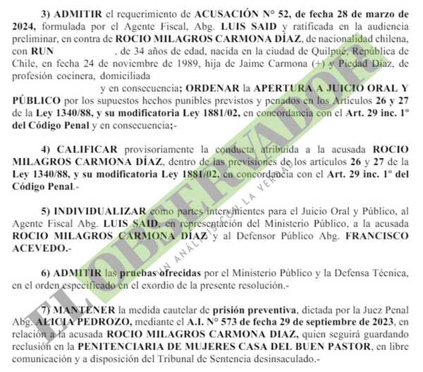 Ciudadana chilena que pretendía llevar éxtasis de Paraguay a Chile será enjuiciada