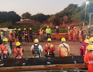 Puente de la Bioceánica: trabajos de construcción van de la mano con charlas sobre seguridad - ADN Digital