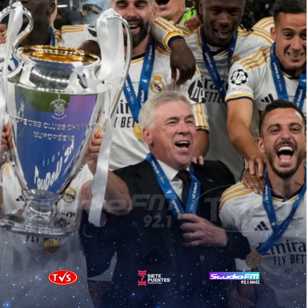 MILES DE AFICIONADOS DEL REAL MADRID CELEBRAN EN LA CIBELESY LA DECIMOQUINTA CHAMPIONS - TVS
