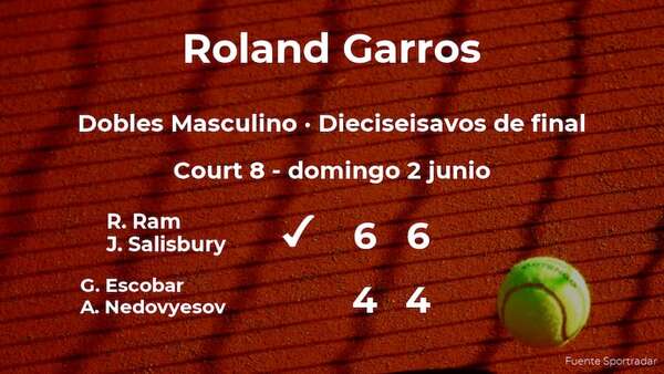 Ram y Salisbury consiguen su plaza en los octavos de final del torneo de París - Tenis - ABC Color