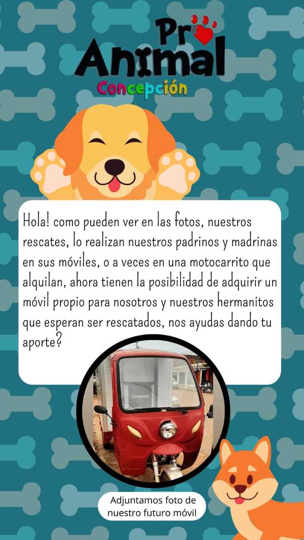 Pro Animal Busca Premios para Sorteo y Comprar un Motocarro