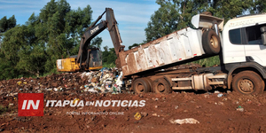 MUNICIPALIDAD DE CAMBYRETÁ CONTINÚA TRABAJOS EN EL VERTEDERO - Itapúa Noticias