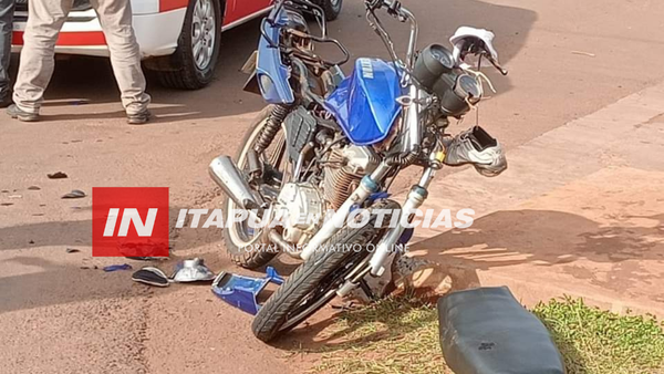 JÓVENES MOTOCICLISTAS HERIDOS TRAS COLISIÓN EN CAPITÁN MIRANDA - Itapúa Noticias