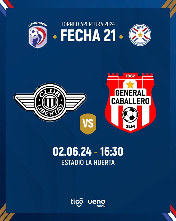 Libertad se enfrenta a Gral. Caballero JLM por la 21ª fecha del Apertura - ADN Digital