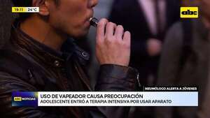 Neumólogo preocupado por el uso de vapeador: adolescente entró a terapia intensiva por usar aparato - ABC Noticias - ABC Color