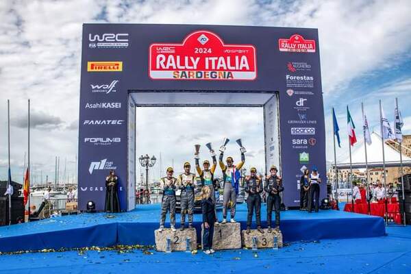 Diego Domínguez ganó el Rally de Cerdeña y es lider del mundial de rally FIA WRC3