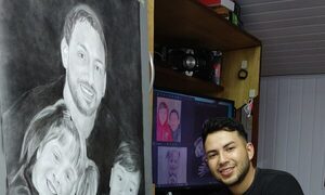 (VIDEO). El dibujante más viralizado de nuestro terruño: “Hoy por hoy puedo decir que vivo de arte”