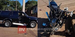 MOTOCICLISTA RESULTÓ CON GRAVES LESIONES TRAS COLISIÓN EN ENCARNACIÓN  - Itapúa Noticias