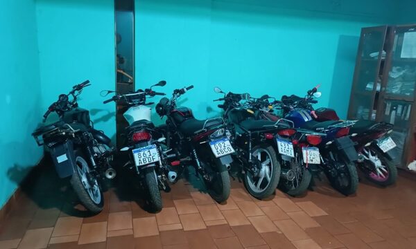 Durante operativo sacan de circulación varias motocicletas