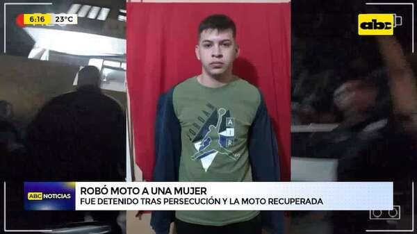 Video: Robó una moto y fue detenido tras persecución - ABC Noticias - ABC Color
