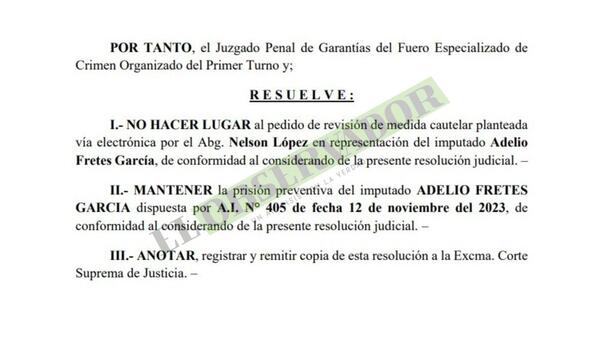 Presunto narco seguirá en prisión por vigencia de peligro de fuga y obstrucción