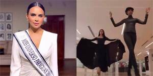 [VIDEO] ¡Ni ahí con las cañeadas! La nueva Miss ya se prepara a full con su pasarela