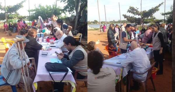 La Nación / Damas solidarias llevaron atención médica y donaciones al barrio Tablada Nueva
