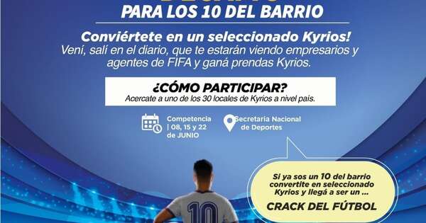 La Nación / Desafío para los 10 del barrio: ¡buscan jóvenes talentos que destacan en el fútbol!