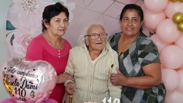 Abue cumplió ¡110 años de vida! en Pedro Juan