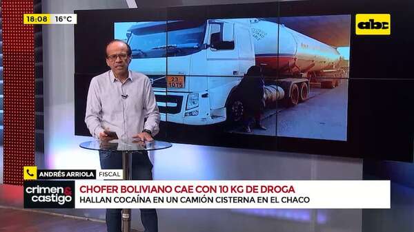 Video: chofer boliviano cae con 10 kg de droga en el Chaco - Crimen y castigo - ABC Color