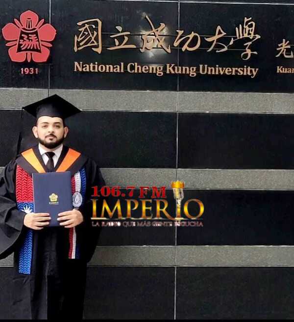 Pedrojuanino se gradúa en Taiwán como segundo ingeniero aeroespacial del Paraguay