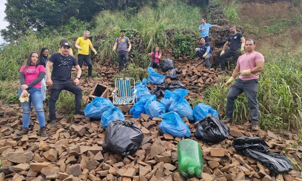 Recolectan 500 kilos de basura de orillas del Yguazú y Paraná