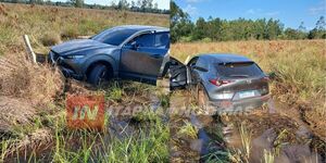 DAÑOS MATERIALES TRAS ACCIDENTE EN CORONEL BOGADO  - Itapúa Noticias