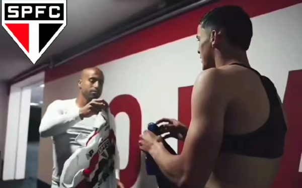 Versus / Ramón Sosa protagonizó un momento curioso con una estrella del Sao Paulo
