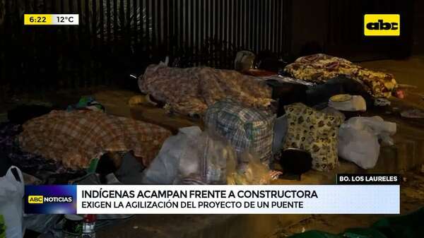 Video: Indígenas acampan y exigen la agilización del proyecto de un puente - ABC Noticias - ABC Color